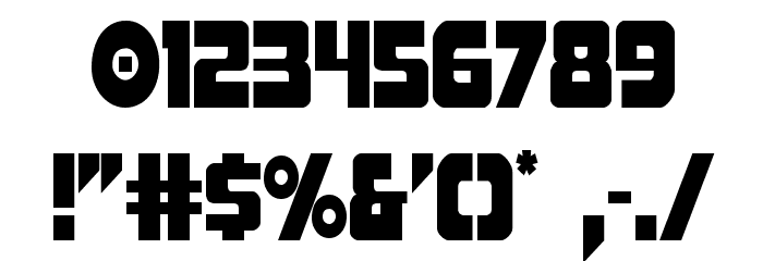 Pistoleer Condensed Font OTHER CHARS