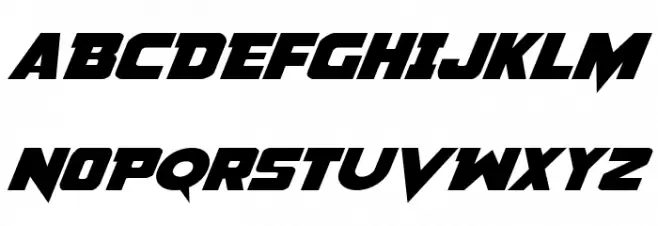 Pistoleer Expanded Italic フォント 大文字
