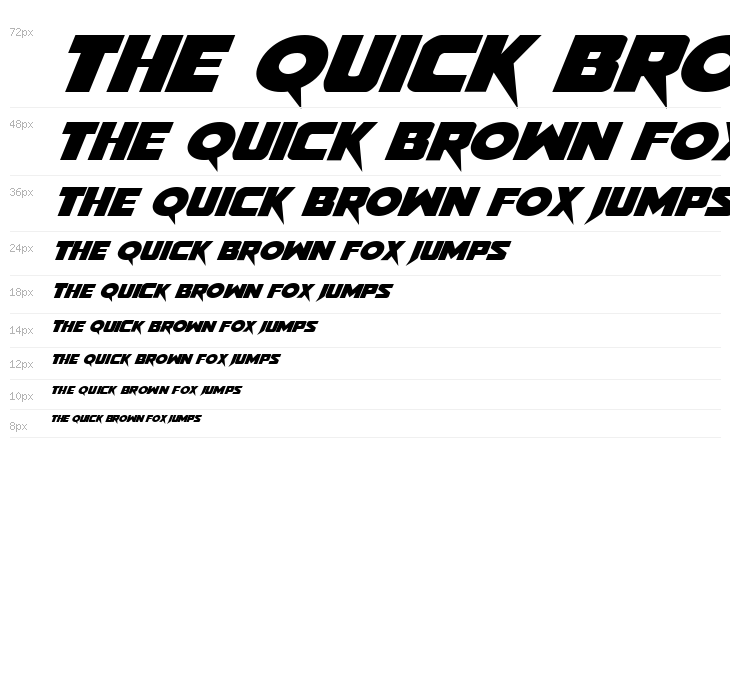 Pistoleer Expanded Italic Waterfall