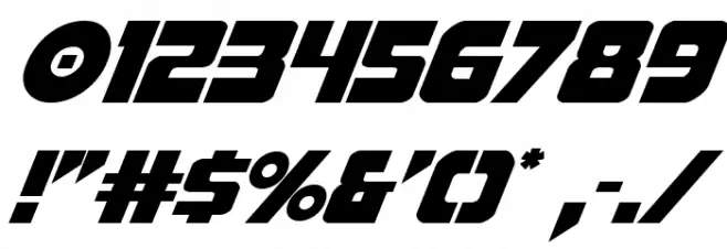 Pistoleer Italic Font OTHER CHARS