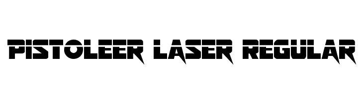 Pistoleer Laser Regular  नि: शुल्क फ़ॉन्ट्स डाउनलोड