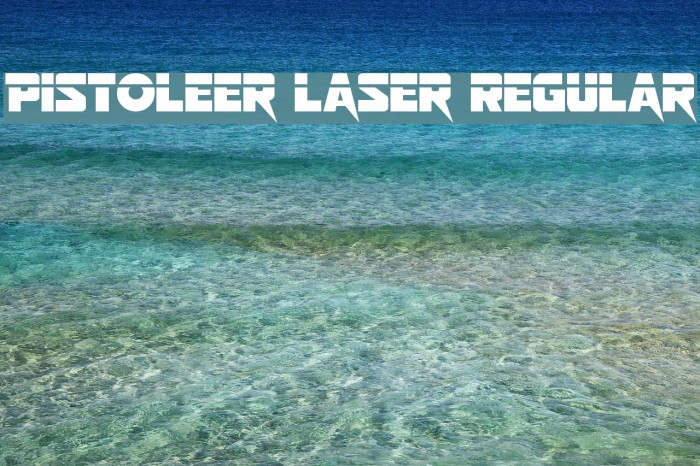 Pistoleer Laser Regular Font examples
