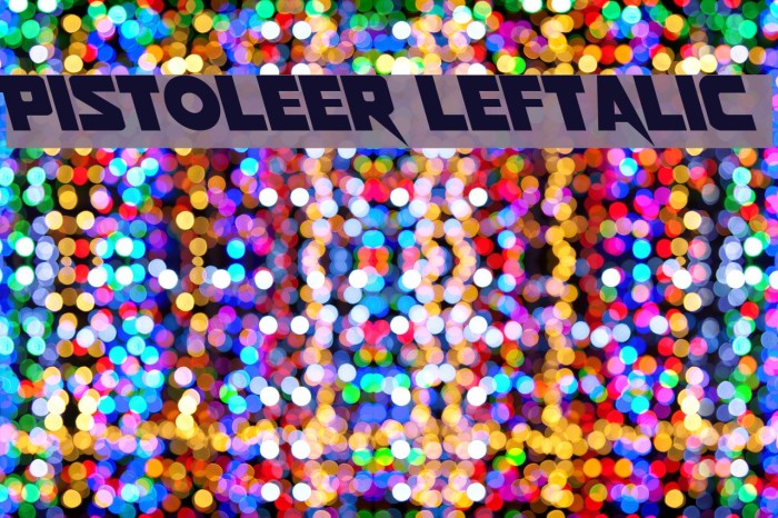 Pistoleer Leftalic Example 2