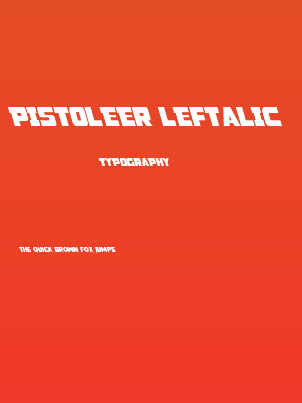Pistoleer Leftalic Poster