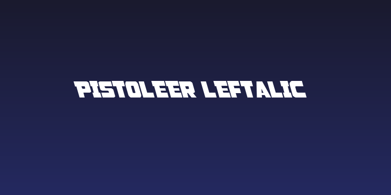 Pistoleer Leftalic Social Header