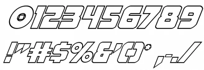 Pistoleer Outline Italic  