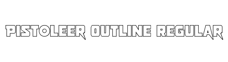 Pistoleer Outline Regular  नि: शुल्क फ़ॉन्ट्स डाउनलोड