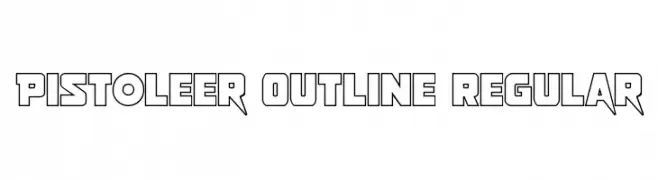 Pistoleer Outline Regular  Descarca Fonturi Gratis