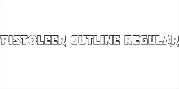 Pistoleer Outline Regular Logo