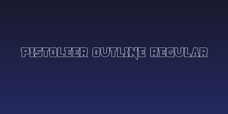 Pistoleer Outline Regular Social Header
