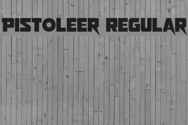 Pistoleer Regular Font examples