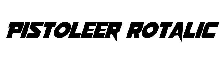 Pistoleer Rotalic  font caratteri gratis