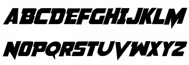 Pistoleer Rotalic フォント 大文字