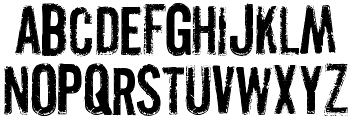 Pistolgrip Font LOWERCASE