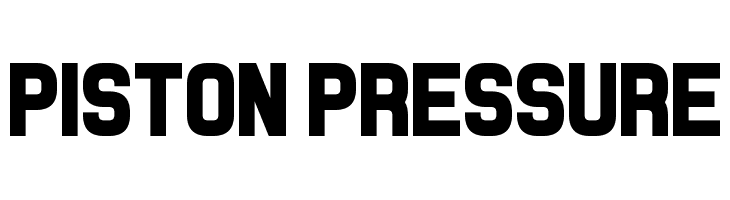 Piston Pressure Font