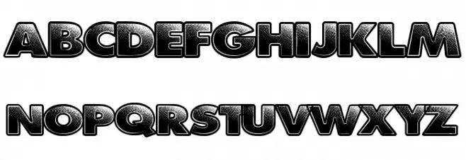 PitStop Schriftart Groß