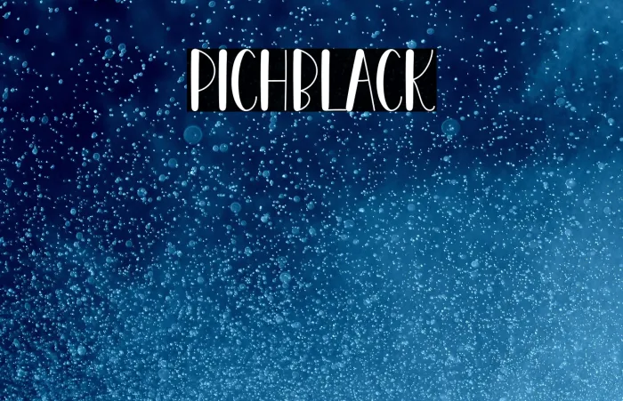 Pitch Black Example 1