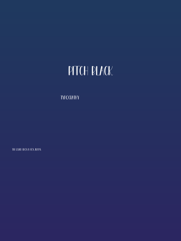 Pitch Black Poster