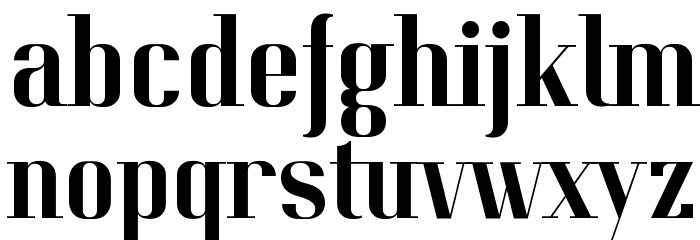 Pitch Display Font LOWERCASE