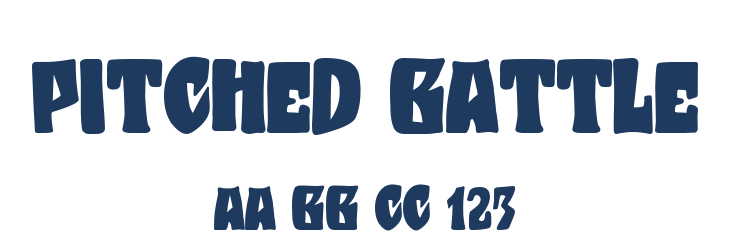 Pitched Battle Font Preview