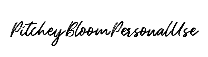 Pitchey Bloom Personal Use  Frei Schriftart Herunterladen
