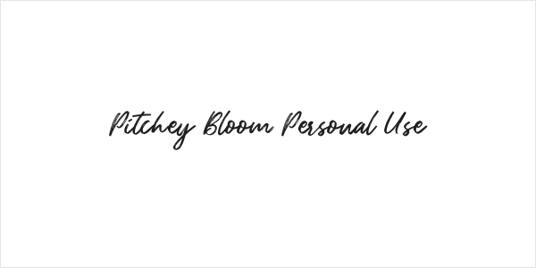 Pitchey Bloom Personal Use Logo