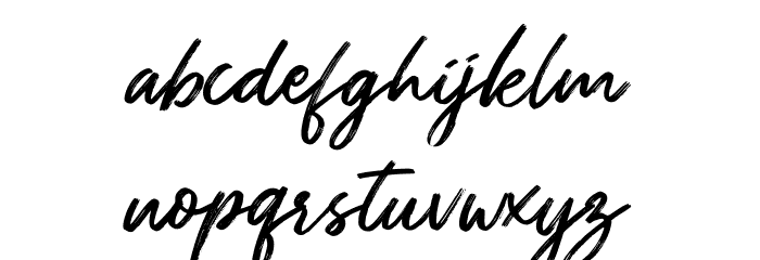 Pitchey Bloom Personal Use Font LOWERCASE