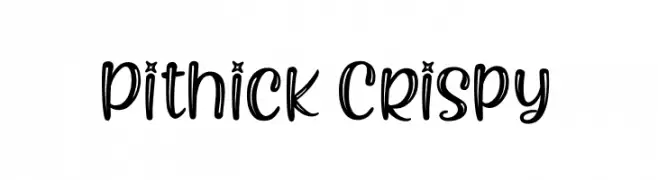 Pithick Crispy  baixar fontes gratis