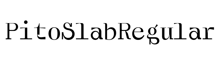 Pito Slab Regular Font