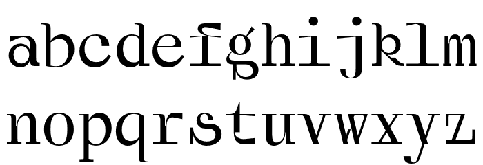 Pito Slab Regular Font LOWERCASE
