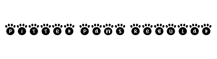 Pitter Paws Regular  Free Fonts Download