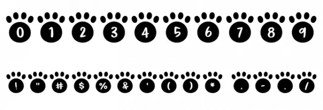 Pitter Paws Regular 字体 其它煤焦