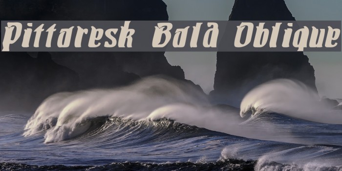 Pittoresk Bold Oblique Font examples