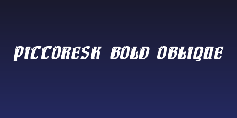 Pittoresk Bold Oblique Social Header