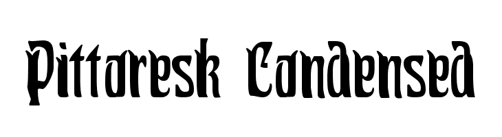 Pittoresk Condensed  フリーフォントのダウンロード