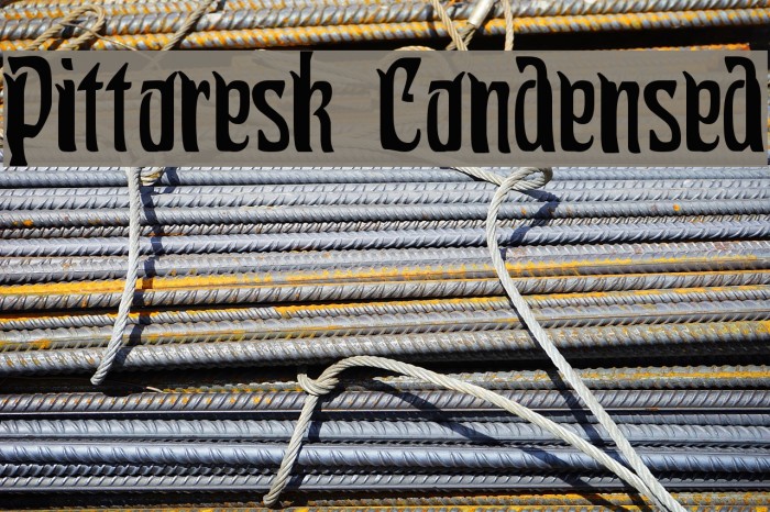 Pittoresk Condensed Font examples