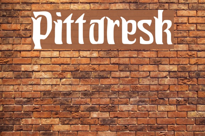 Pittoresk Caratteri examples