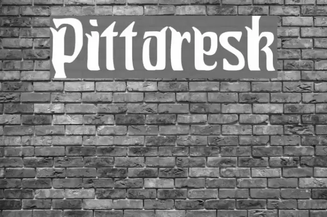 Pittoresk Font examples