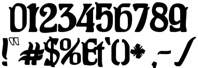 PittoresqJugendstil Font OTHER CHARS