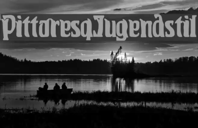 PittoresqJugendstil Font examples