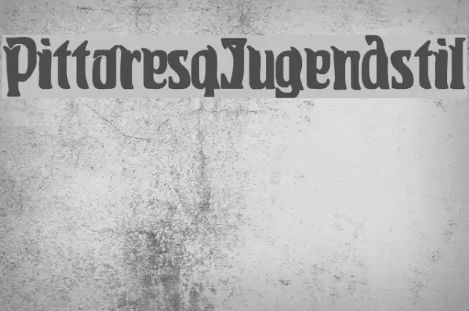 PittoresqJugendstil Font examples