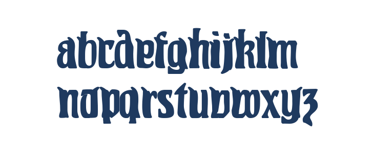 PittoresqJugendstil Lowercase