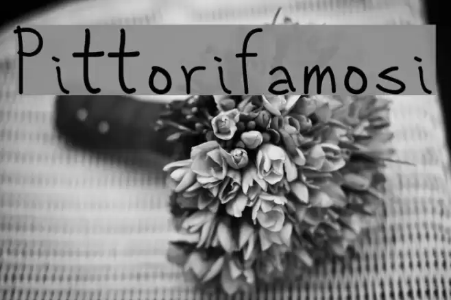 Pittorifamosi Font examples