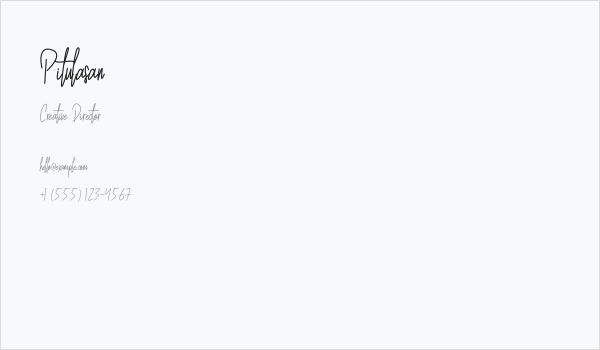 Pitulasan Business Card