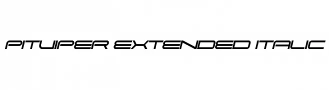 Pitviper Extended Italic  Descarca Fonturi Gratis