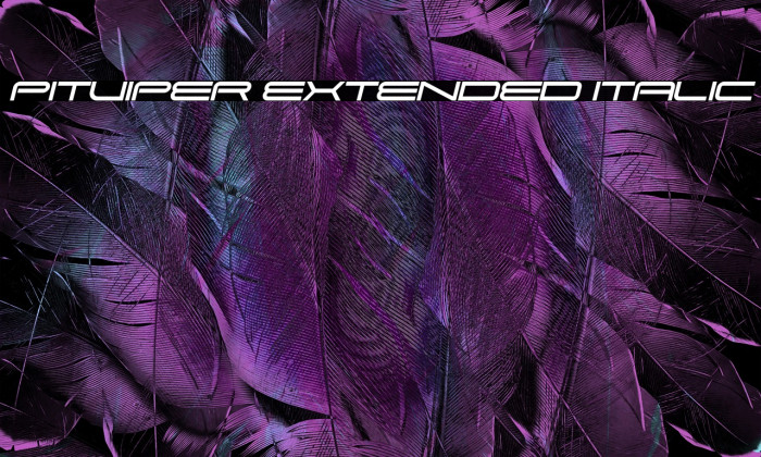 Pitviper Extended Italic Example 1