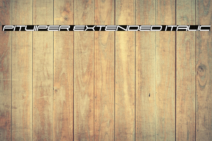 Pitviper Extended Italic Example 3