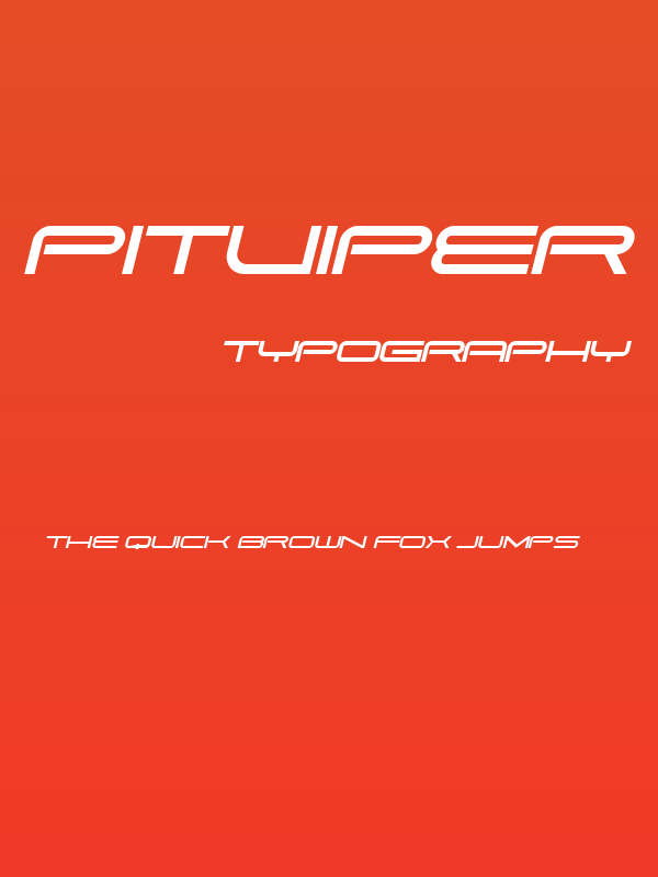 Pitviper Extended Italic Poster