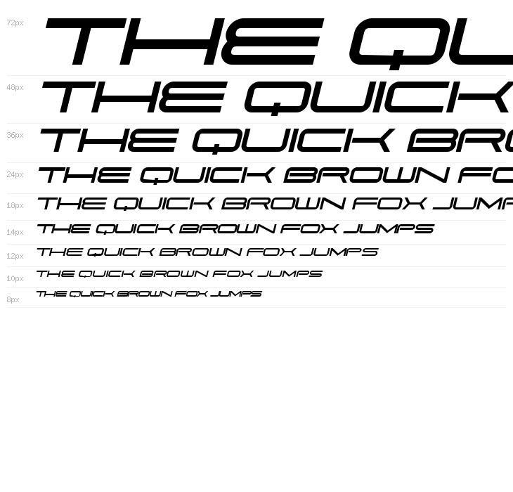 Pitviper Extended Italic Waterfall