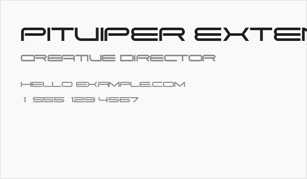Pitviper Extended Regular Business Card